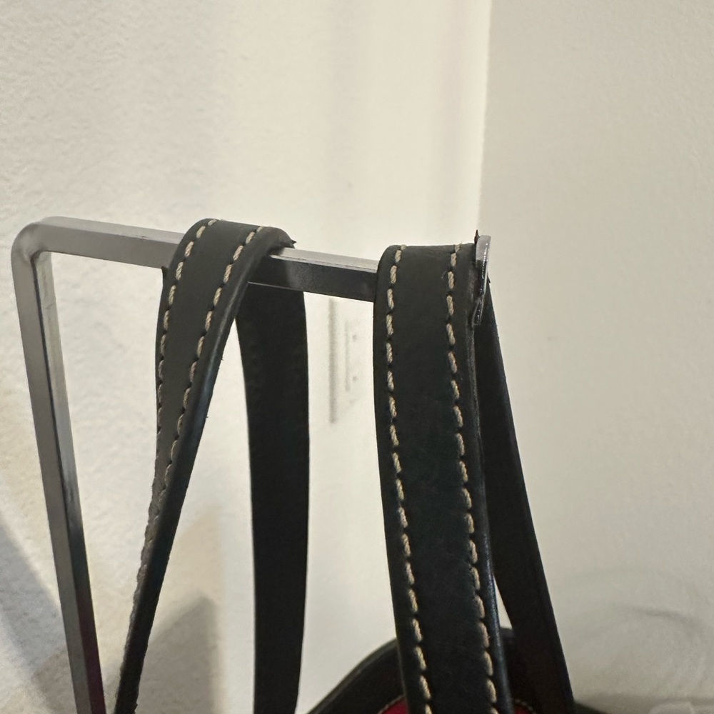 Dooney & Bourke Black and Red Leather Bag - Picture 8 of 8